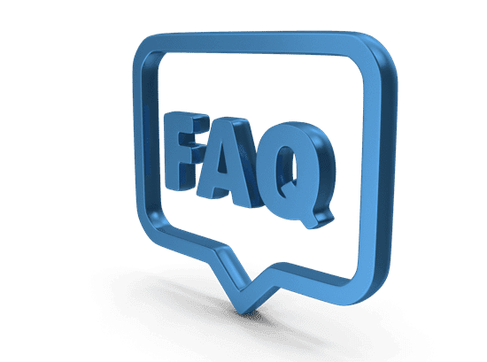 Blue FAQ icon