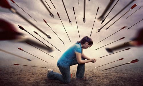 Believer being attacked by the world