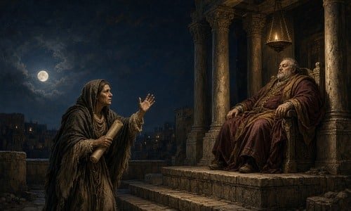 The Parable of the Persistent Widow 500 The Persistent Widow in Luke 18:1-8: Jesus teaches always pray, do not lose heart. God will grant justice; will He find faith?