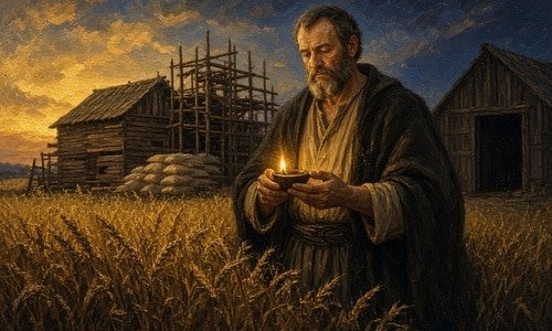 The Parable of the Rich Fool 500 The Parable of the Rich Fool. He counts on years God has not promised and goods he cannot keep. Life is loaned. Only what is given to God lasts.